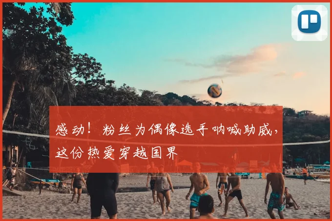 感动！粉丝为偶像选手呐喊助威，这份热爱穿越国界